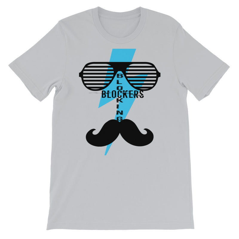 ‘Blocking Blockers’ Mustache Short-Sleeve Unisex T-Shirt